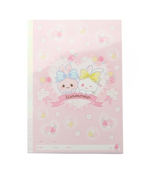 日本Usamomo萌兔桃桃-筆記本-B5 5mm方格 花漾
