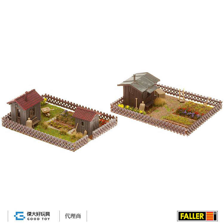 Faller 180494 (HO) 社區農圃.花園 棚屋(2組)
