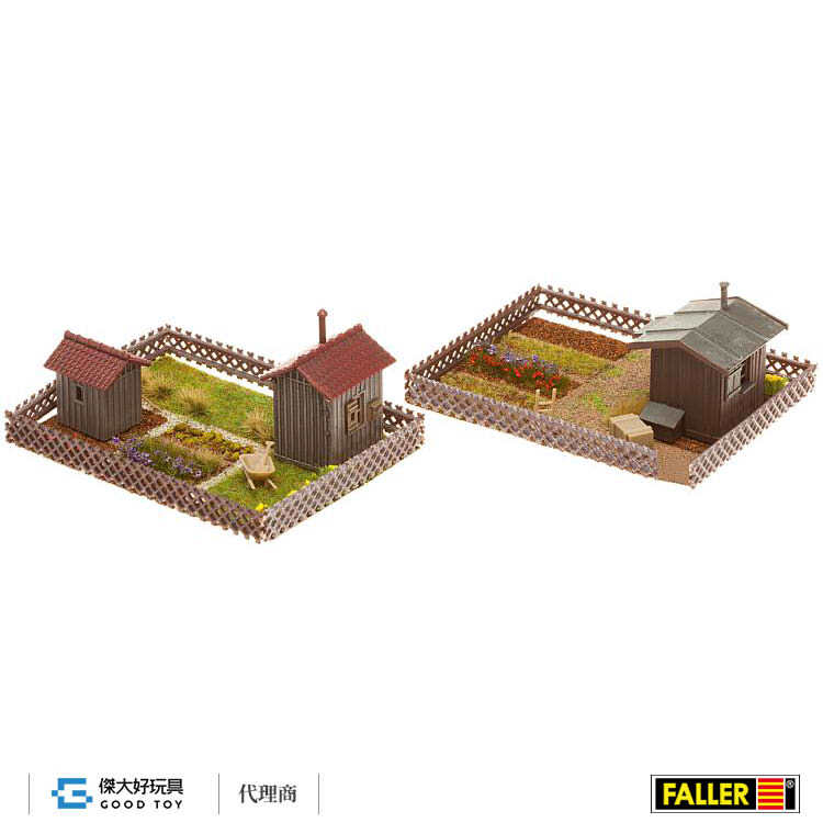 Faller 180494 (HO) 社區農圃.花園 棚屋(2組)