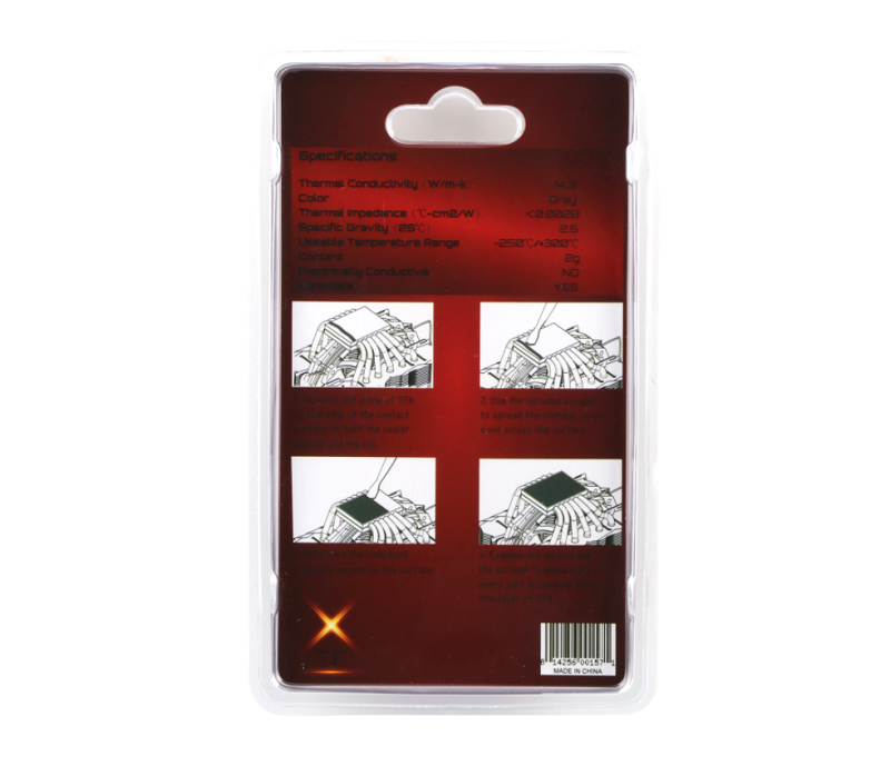 米特3C數位–利民 TFX 極限效能型 2公克 導熱係數14.3 W/mK 散熱膏