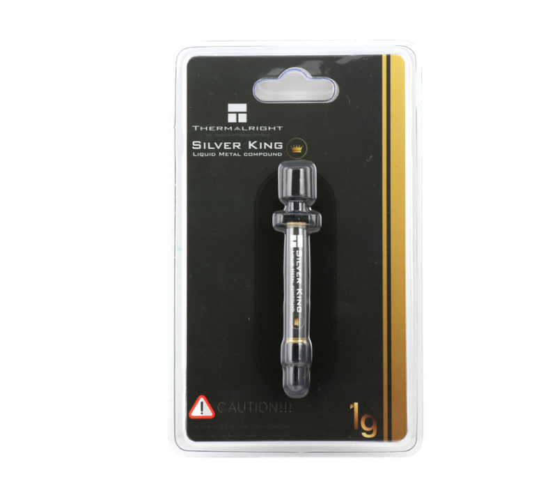 米特3C數位–利民 Silver King 液態金屬 1公克 導熱係數79 W/mK 散熱膏