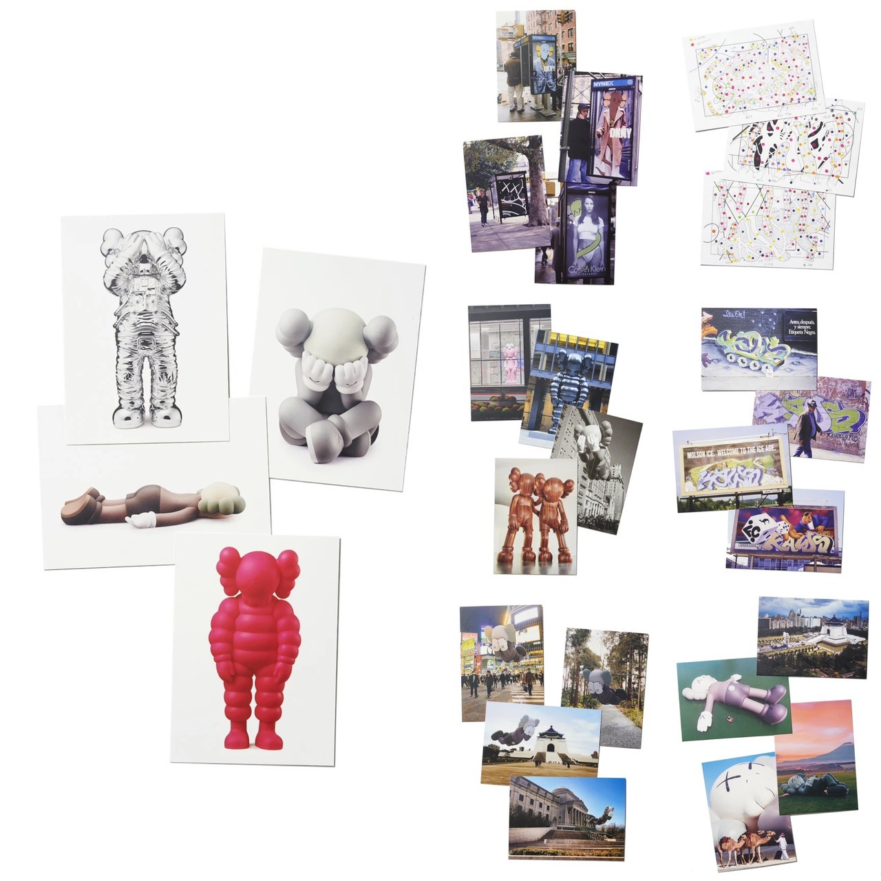 KAWS POSTCARD 明信片 4合1組