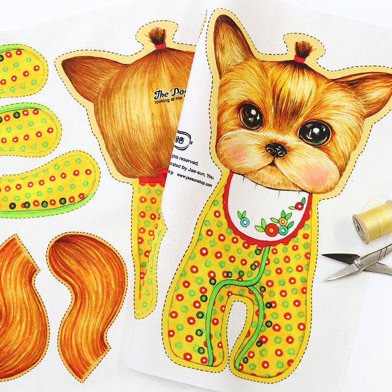 約克夏望著我(一幅)【版權布】