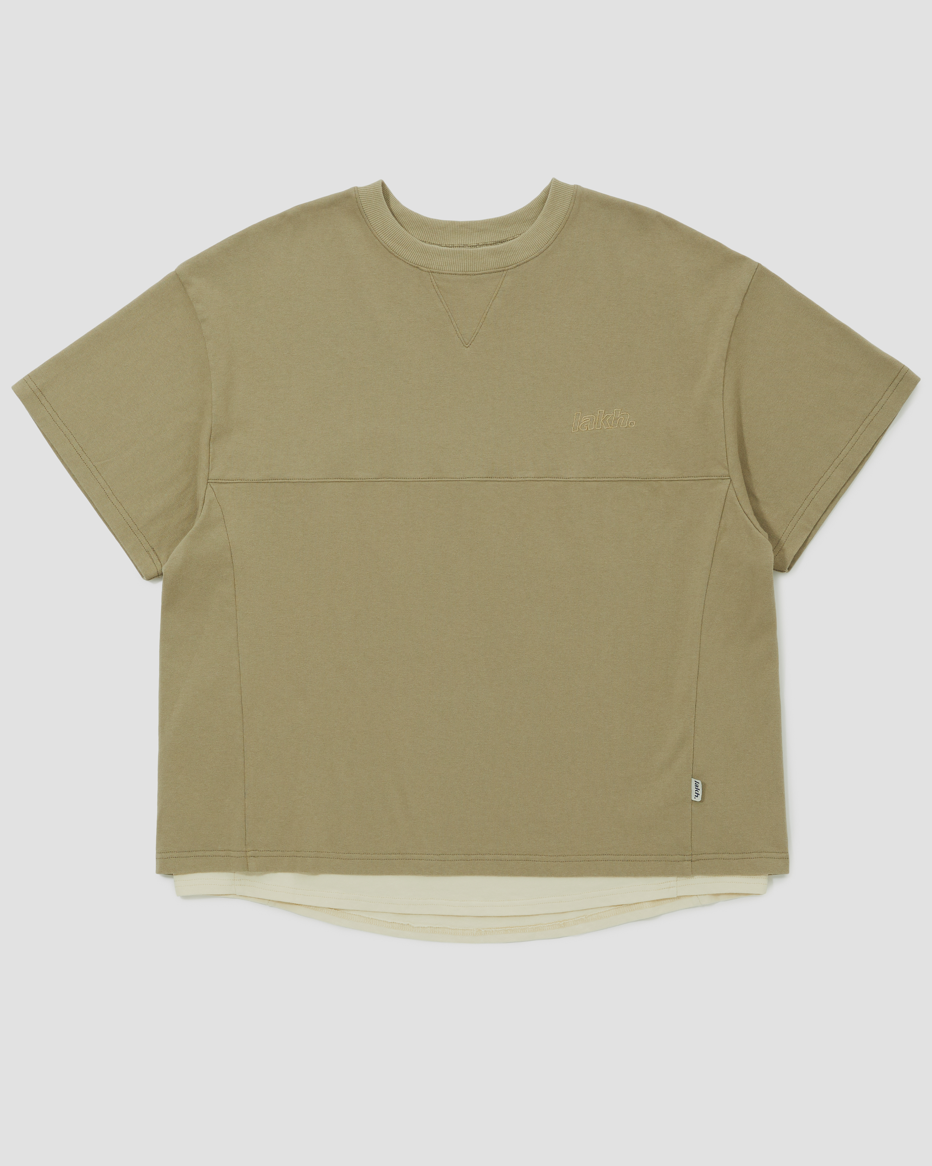 [現貨] LAKH Layer Side Slit Tee "Sand"