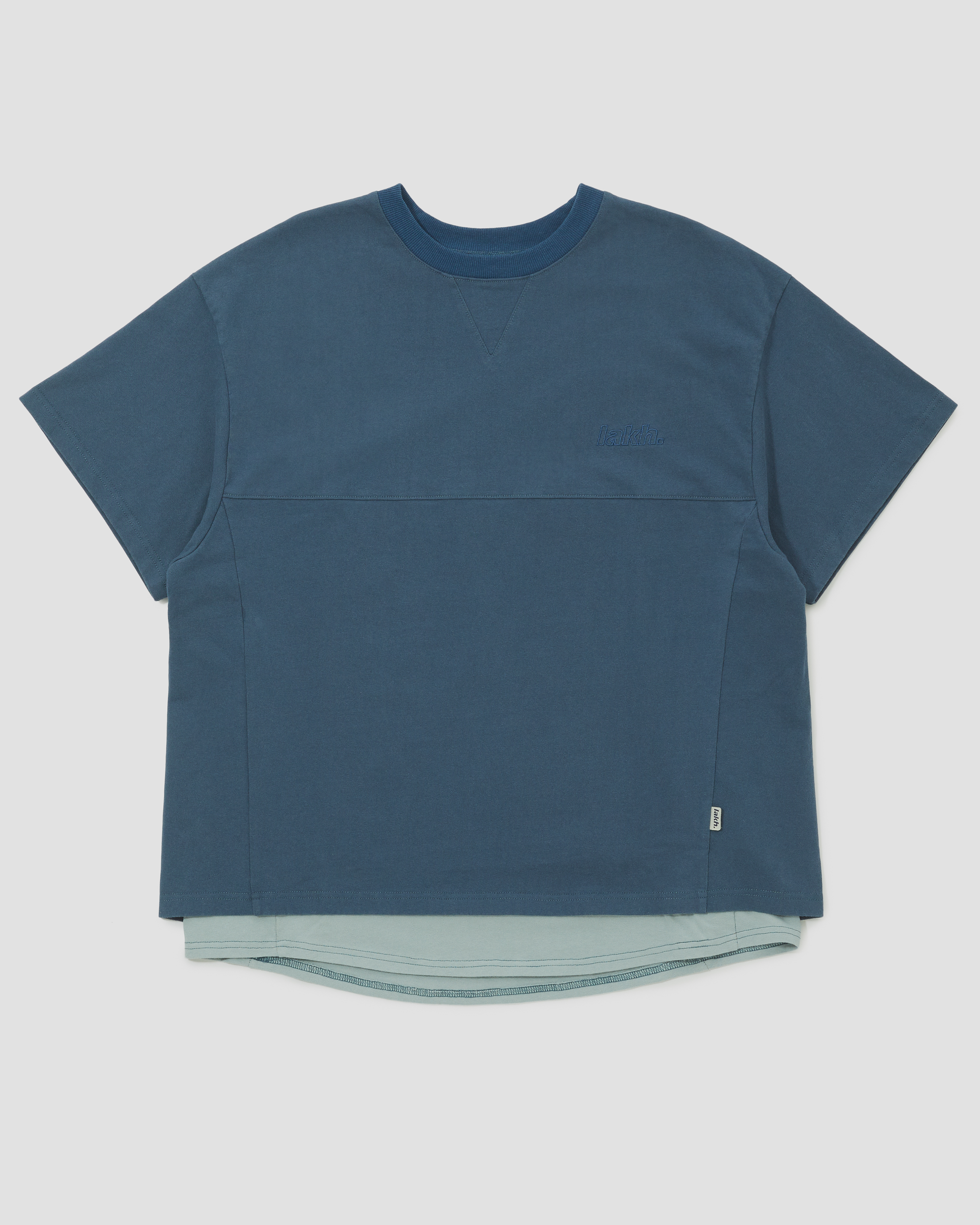 [現貨] LAKH Layer Side Slit Tee "Yale Blue"