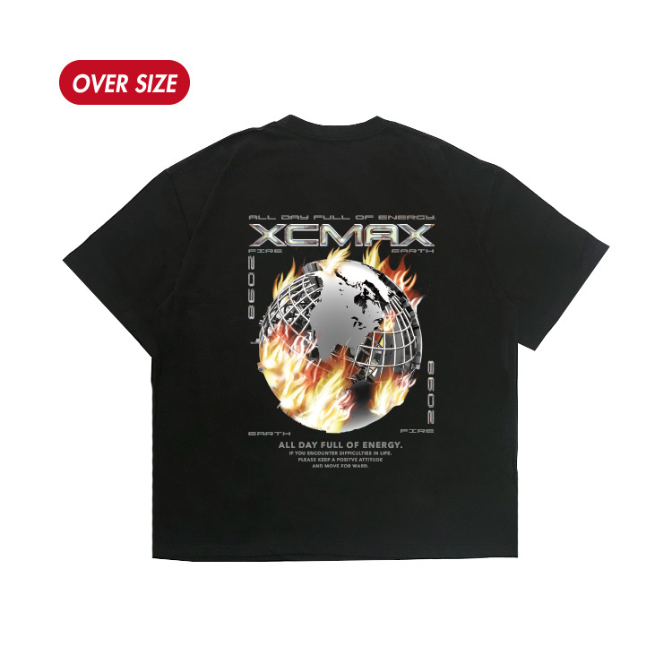 MAXXC 地球火焰短T-黑