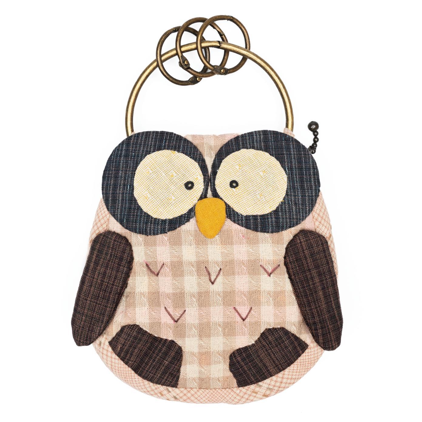 貓頭鷹鑰匙/零錢兩用包(材料包)