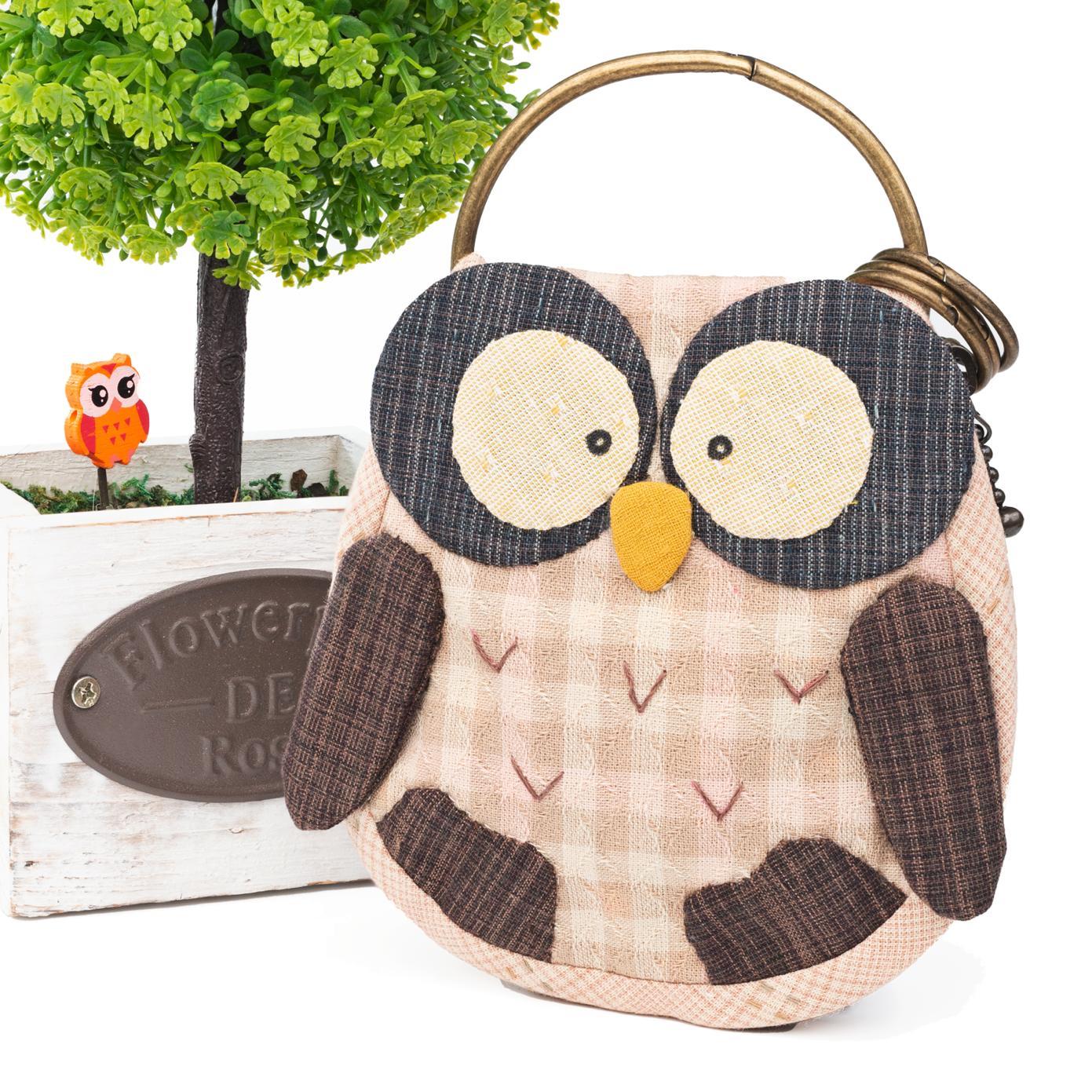 貓頭鷹鑰匙/零錢兩用包(材料包)