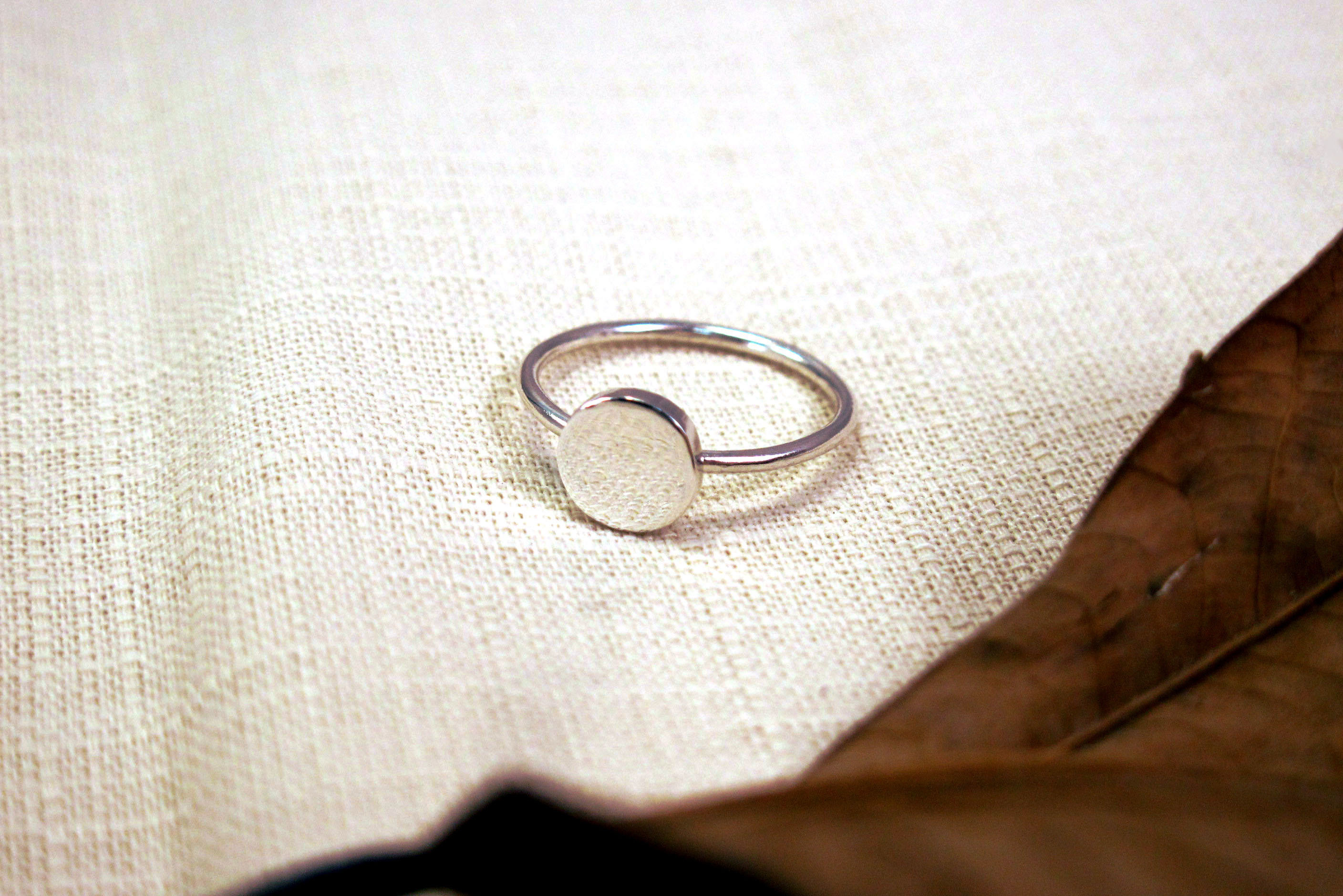 小圓戒指(大) 925純銀戒指 女生戒指 純銀線戒