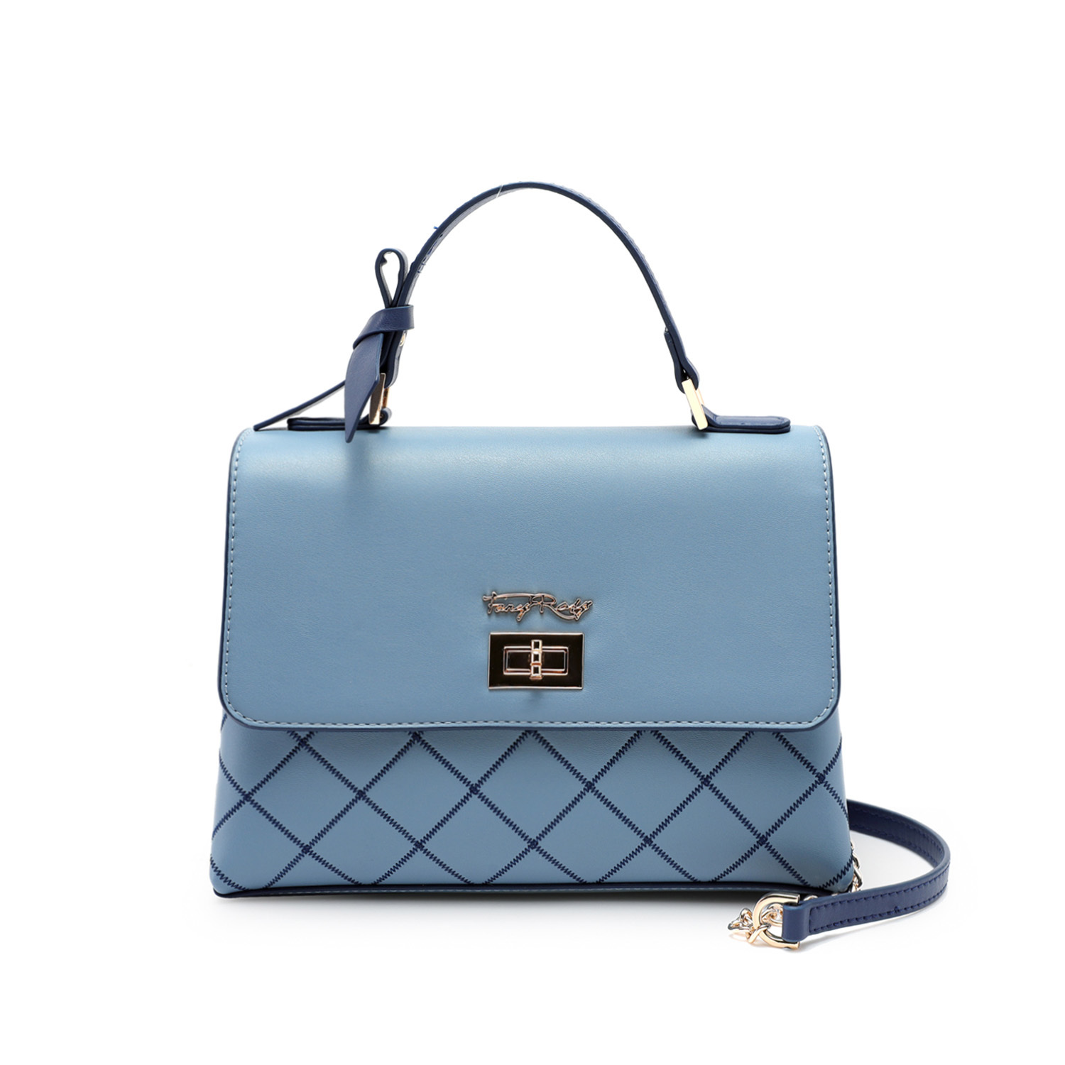 Fancy Bow Bow Quilted Top Handle Shoulder Bag