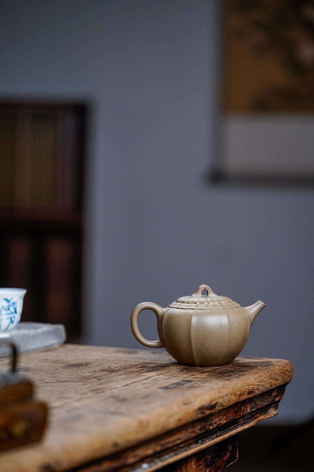 【禪墩·唯心】--全手工制，卡蓋筋紋器超級難做，比例協調，壺身細膩柔和，自然流暢，宛若天成。