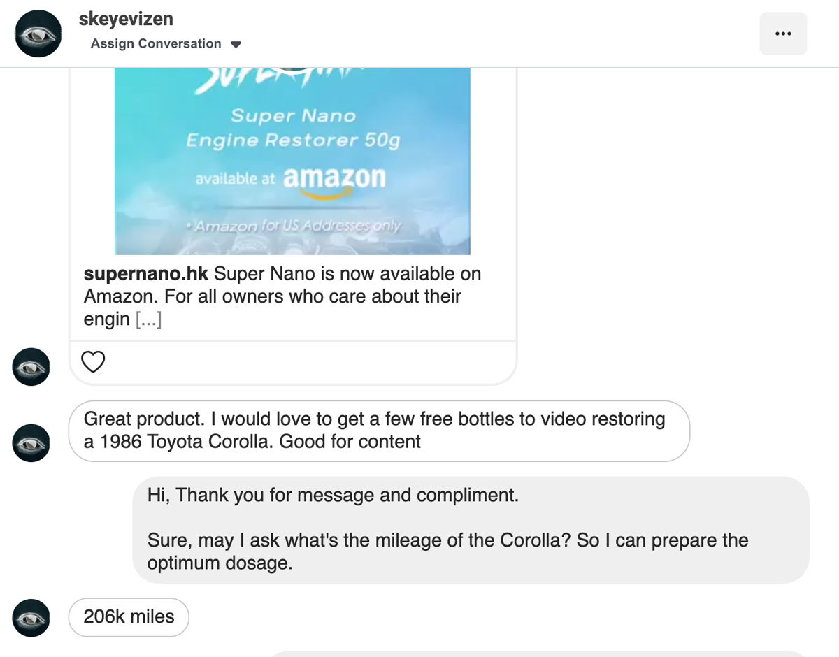 super nano engine restorer testimonial