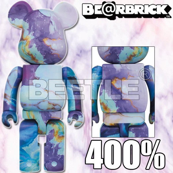 BEETLE BE@RBRICK PATTERN 渲染雲彩大理石MARBLE 庫柏力克熊400%