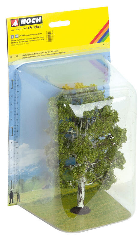 Noch 21641 HO scale, Double-Trunk Birch  19cm high