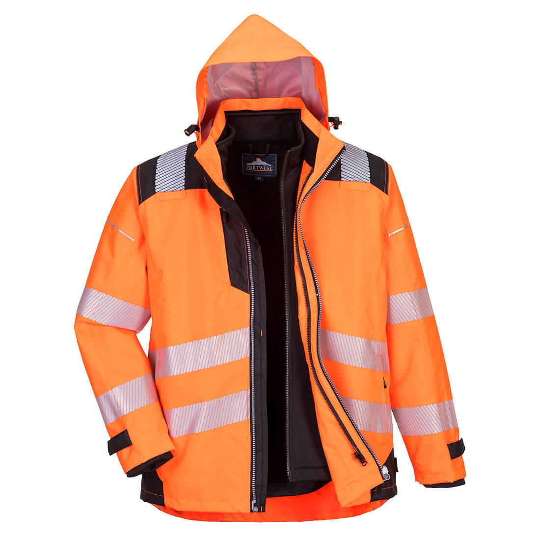 PW365 - PW3 Hi-Vis 三合一夾克 橙色/黑色 (-7℃)
