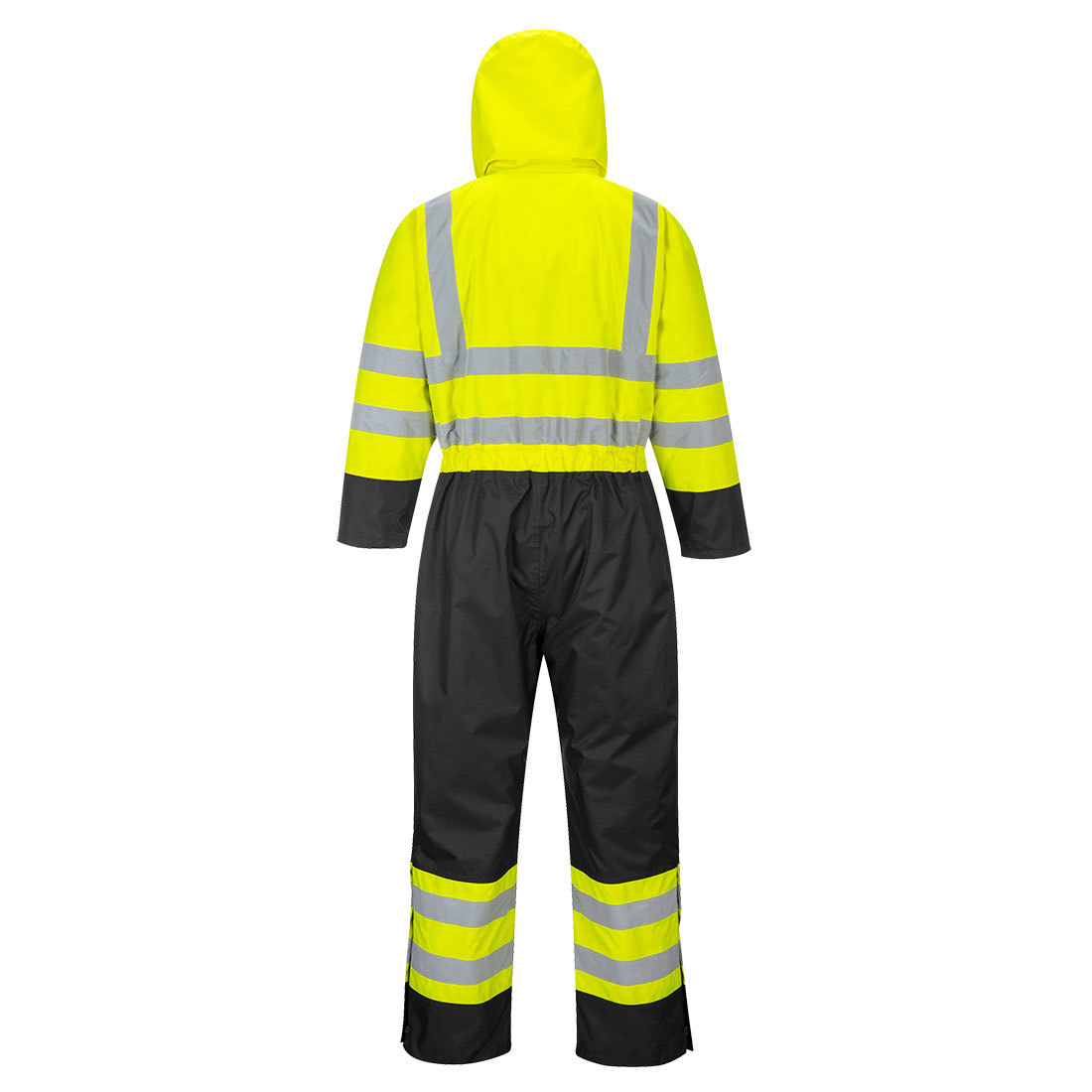 S485 - Hi-Vis 連身工作服 - 有襯裡 黃色/黑色