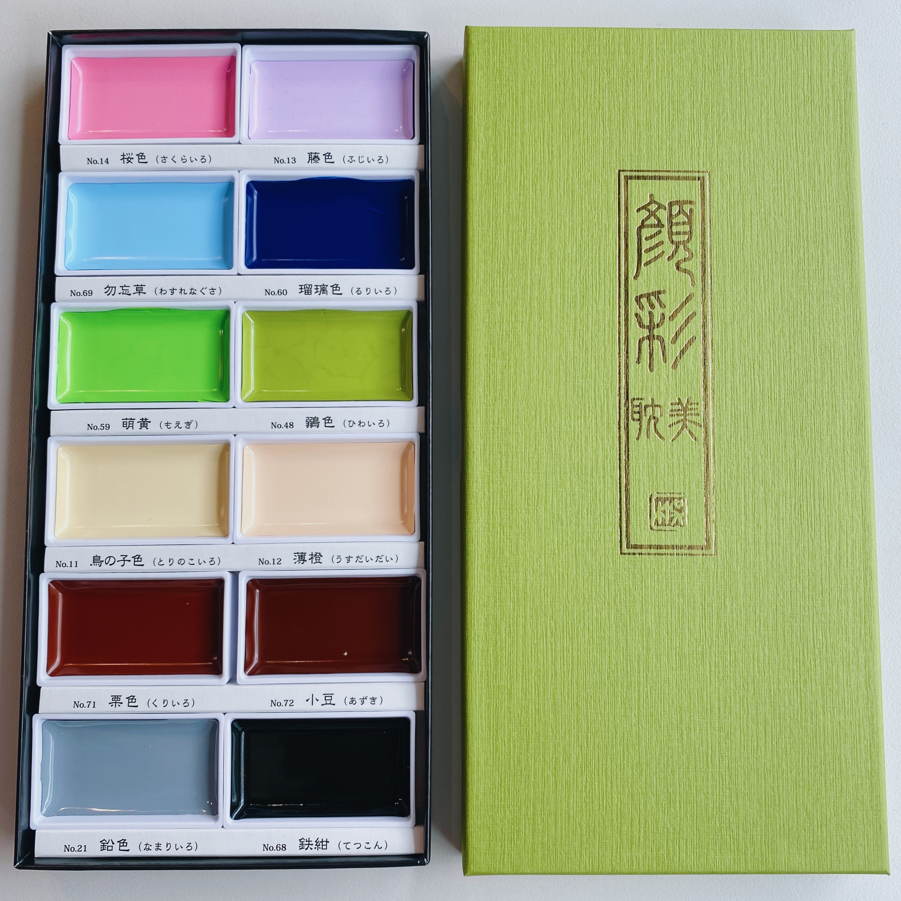 四季 12色耽美顏彩 塊狀水彩｜日本吳竹 Kuretake