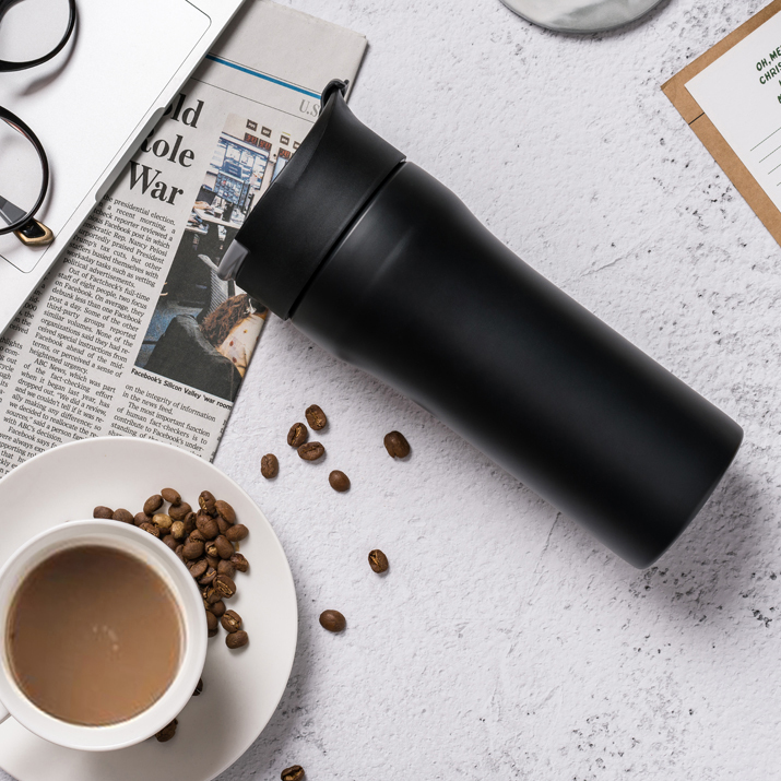 PO: 丹麥便攜法壓保溫咖啡杯16oz(黑)