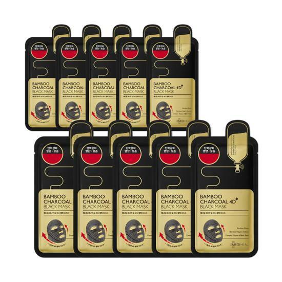 Mediheal Bamboo Charcoal 4D Black Mask [10PCS]