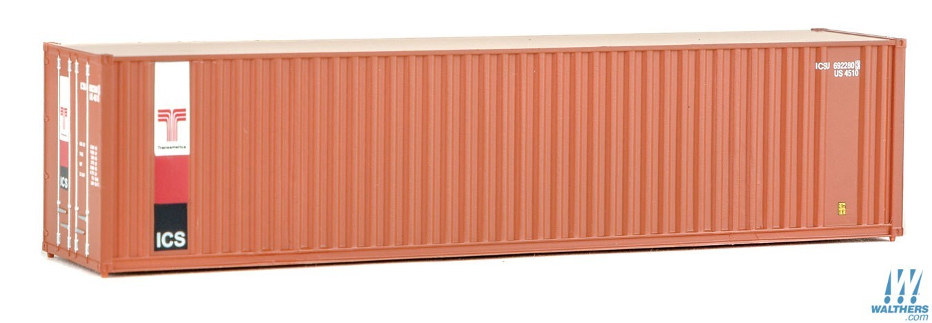 SceneMaster 949-8220 HO規 ICS TransAmerica 40呎 貨櫃 棕