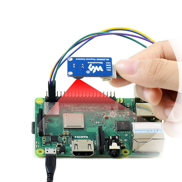 樹莓派 MLX90640 紅外熱像儀模組 (110度)