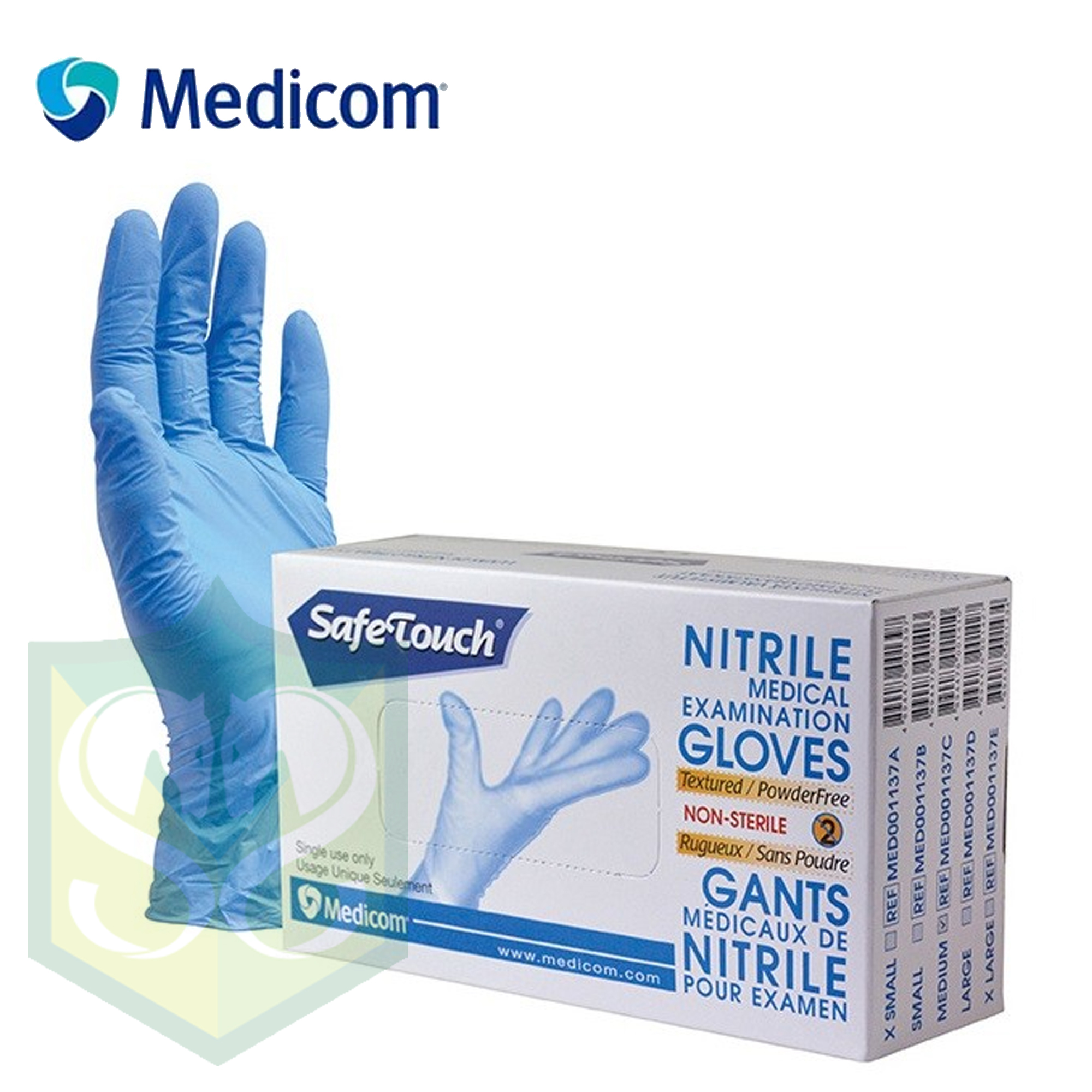 Medicom Second Skin Latex Gloves Powderfree M 100/Box - HSHK