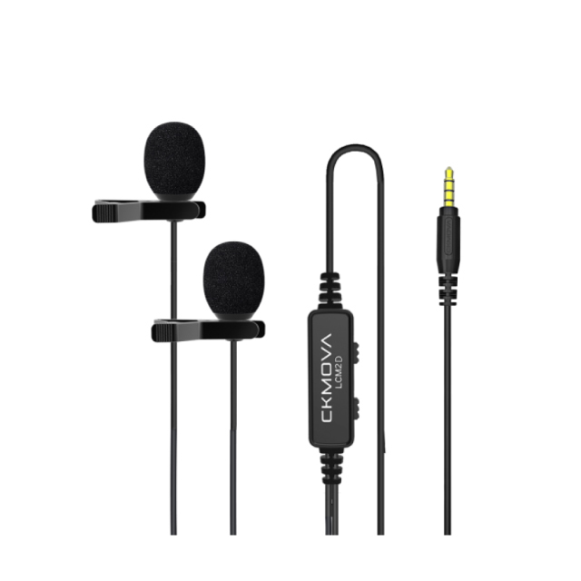 CKMOVA 全向電容式雙頭領夾式麥克風 LCM2D(3.5mm)