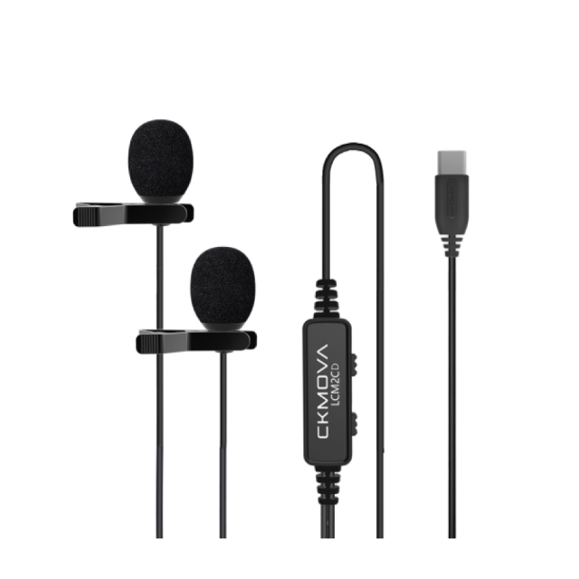 CKMOVA 全向電容式雙頭領夾式麥克風 LCM2CD(Type-C)