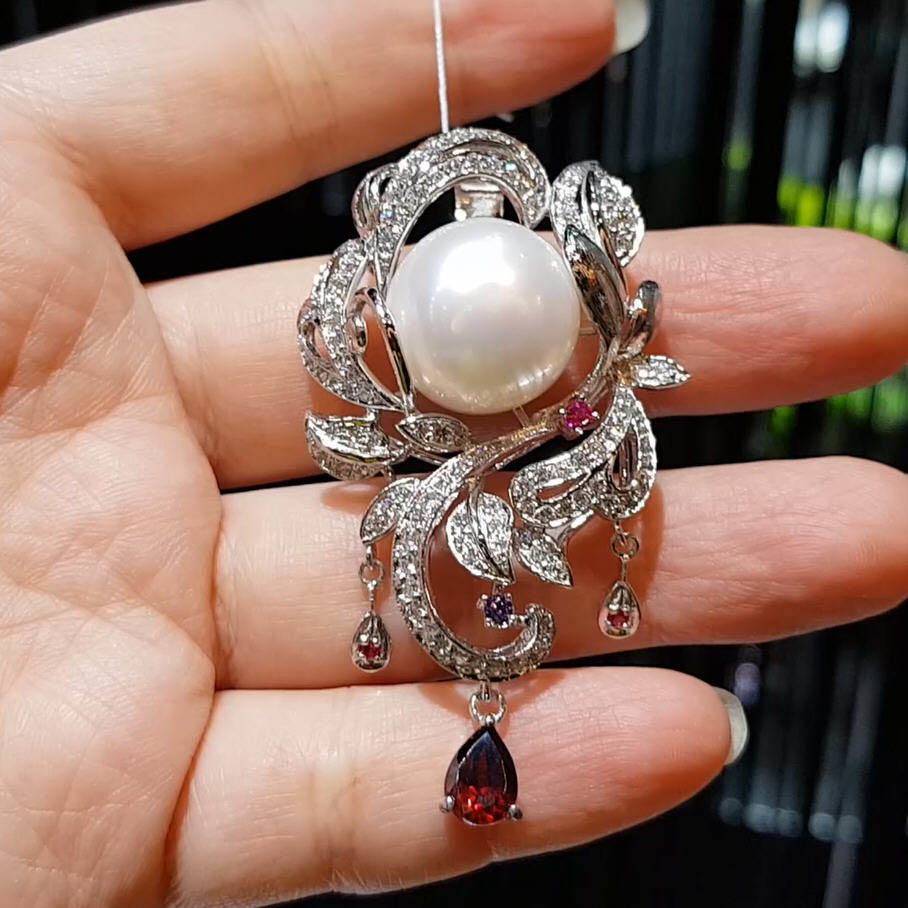 【雅紅珠寶】天然珍珠項鍊-925銀飾-盡態極妍-N0239