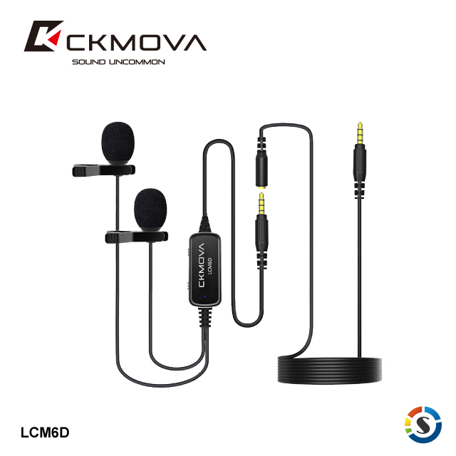 CKMOVA 全向電容式雙頭領夾式麥克風 LCM6D (3.5mm)