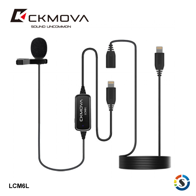 CKMOVA 全向電容式領夾式麥克風 LCM6L (Lightning)