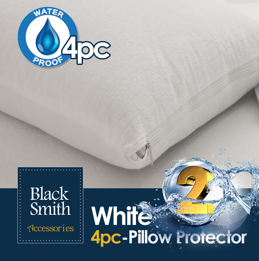 Black Smith -白色- (第2代)高透氣防水枕頭套 (2件裝/4件裝)