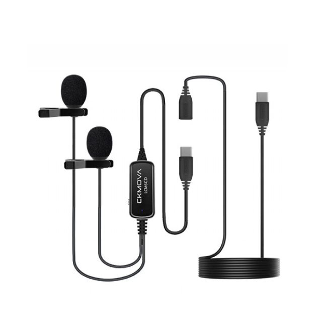 CKMOVA 全向電容式雙頭領夾式麥克風 LCM6CD (Type-C)