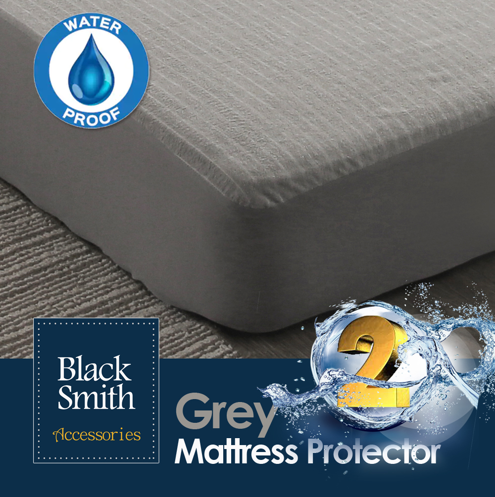 Black Smith - 灰色-(第2代)高透氣防水床笠 (單人/雙人/雙人加大/加大/特大)