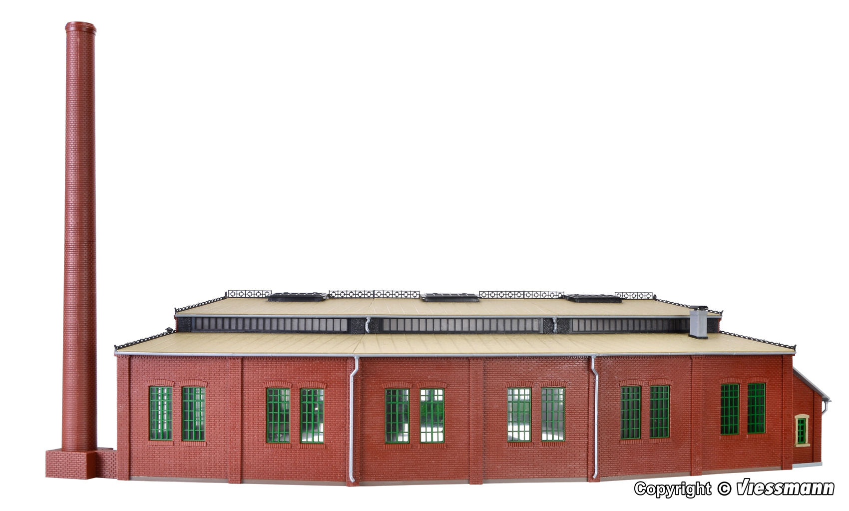 Vollmer 45754 H0 Roundhouse with door lock mechanism, three track, functional kit