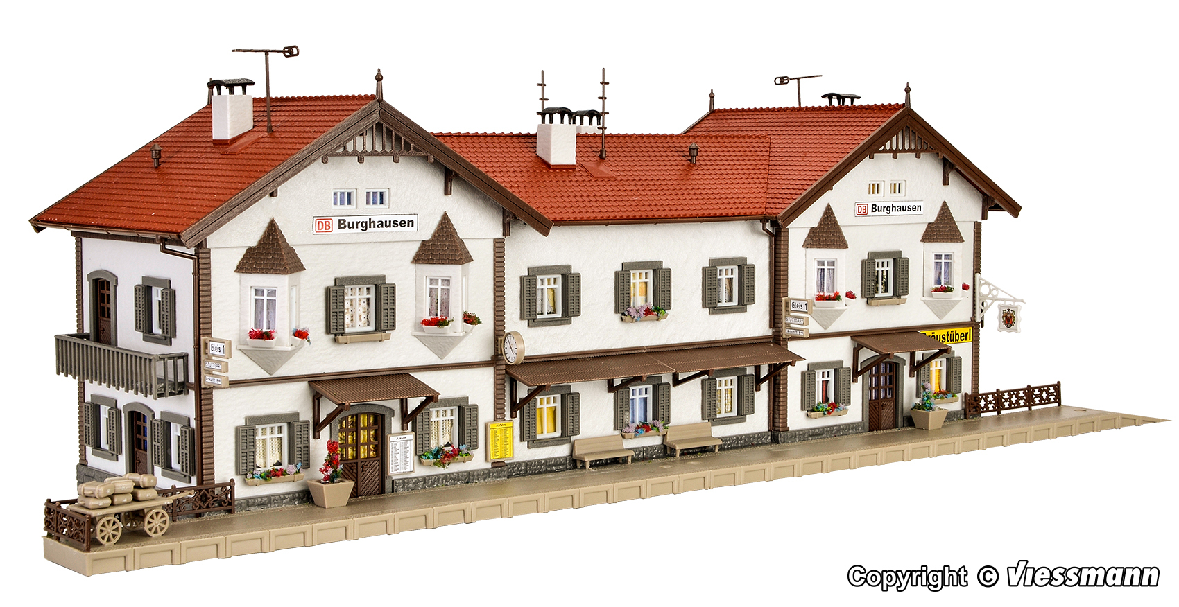 Vollmer 43522 H0 scale, Station Burghausen