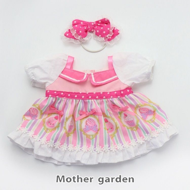 日本Usamomo萌兔桃桃-更衣配件-洋裝組 甜點 43cm專用