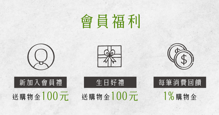 加入會員生日送購物金