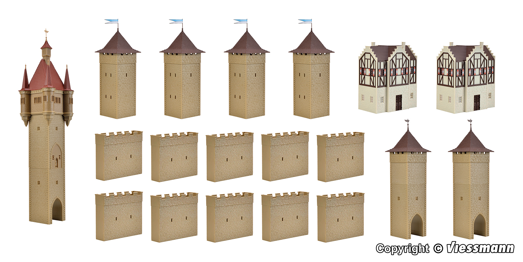 Vollmer 49910 H0 Castle of the Middle Ages