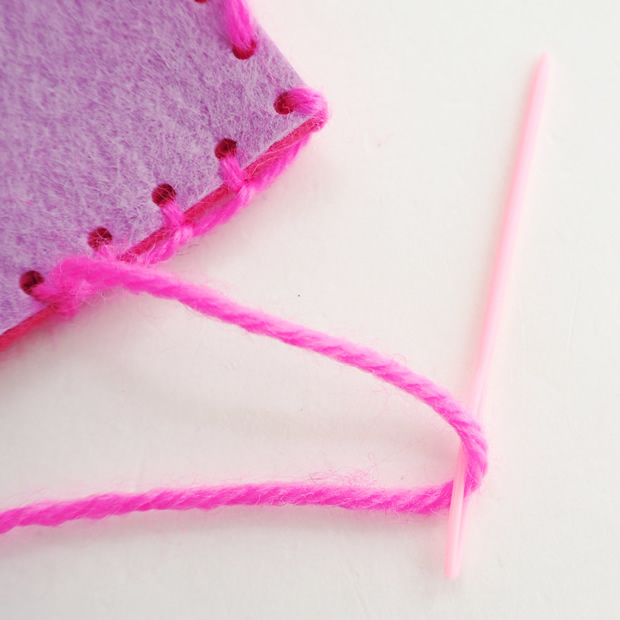 Usamomo萌兔桃桃-親子DIY-手工小提袋 桃 紫