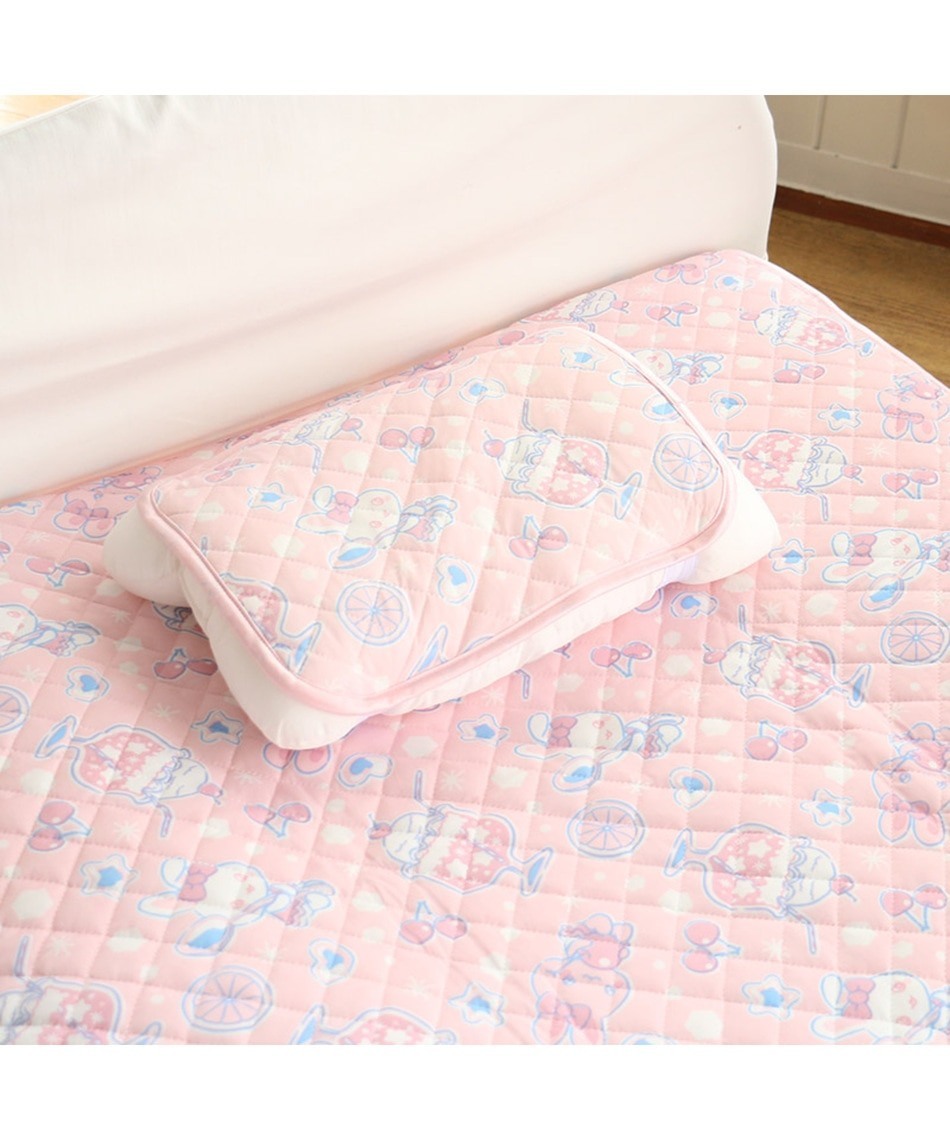 Usamomo萌兔桃桃-涼感枕墊-蘇打汽水