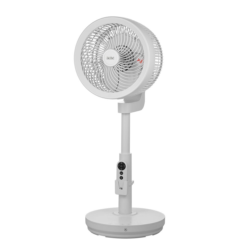 【 ikiiki 伊崎家電 】 360度10吋遙控渦輪循環立扇 IK-EF7003