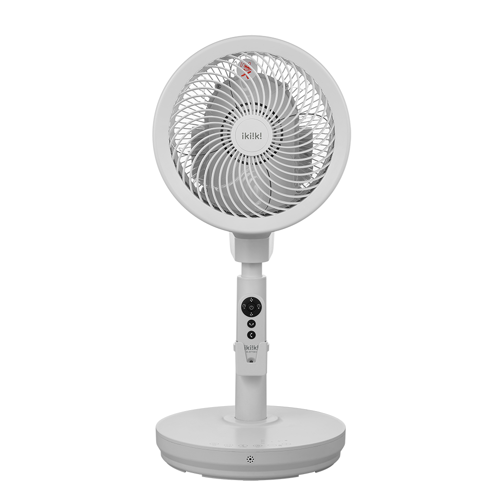 【 ikiiki 伊崎家電 】 360度10吋遙控渦輪循環立扇 IK-EF7003