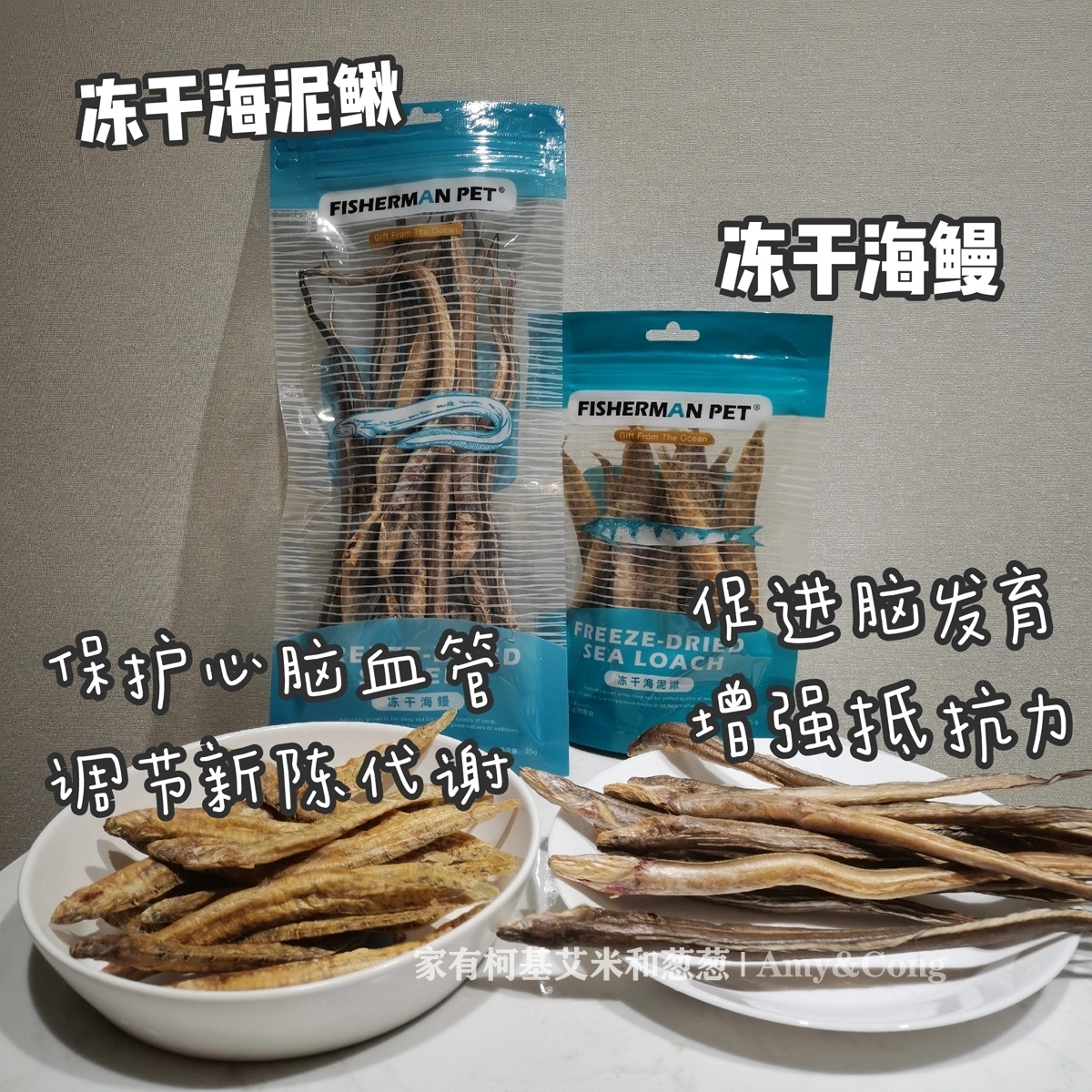 FISHERMAN PET冻干海泥鳅/冻干海鳗 保护心脑血管  调节新陈代谢 促进脑发育 增强抵抗力 35g