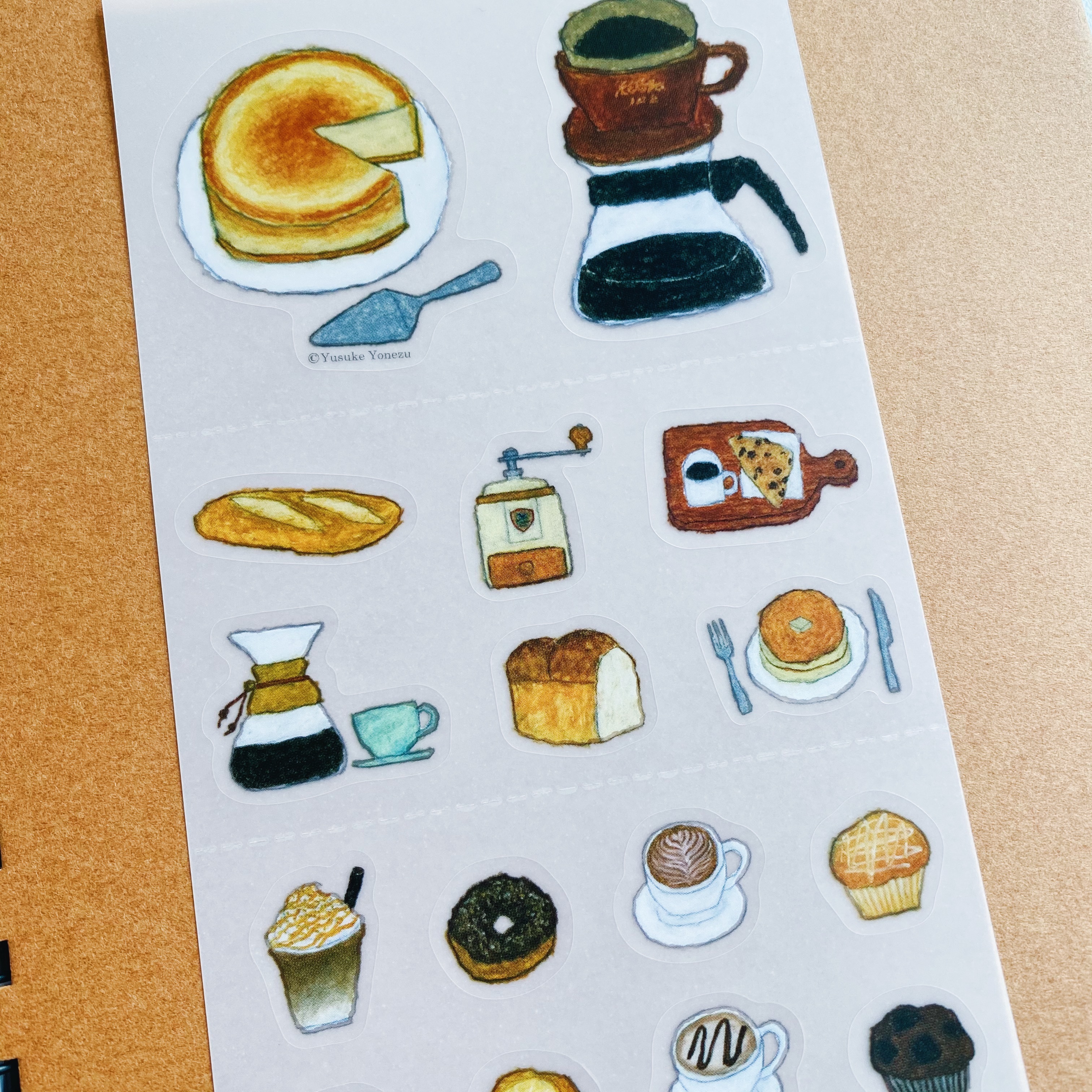 日本Greeting Life 米津祐介 咖啡店 手帳貼紙