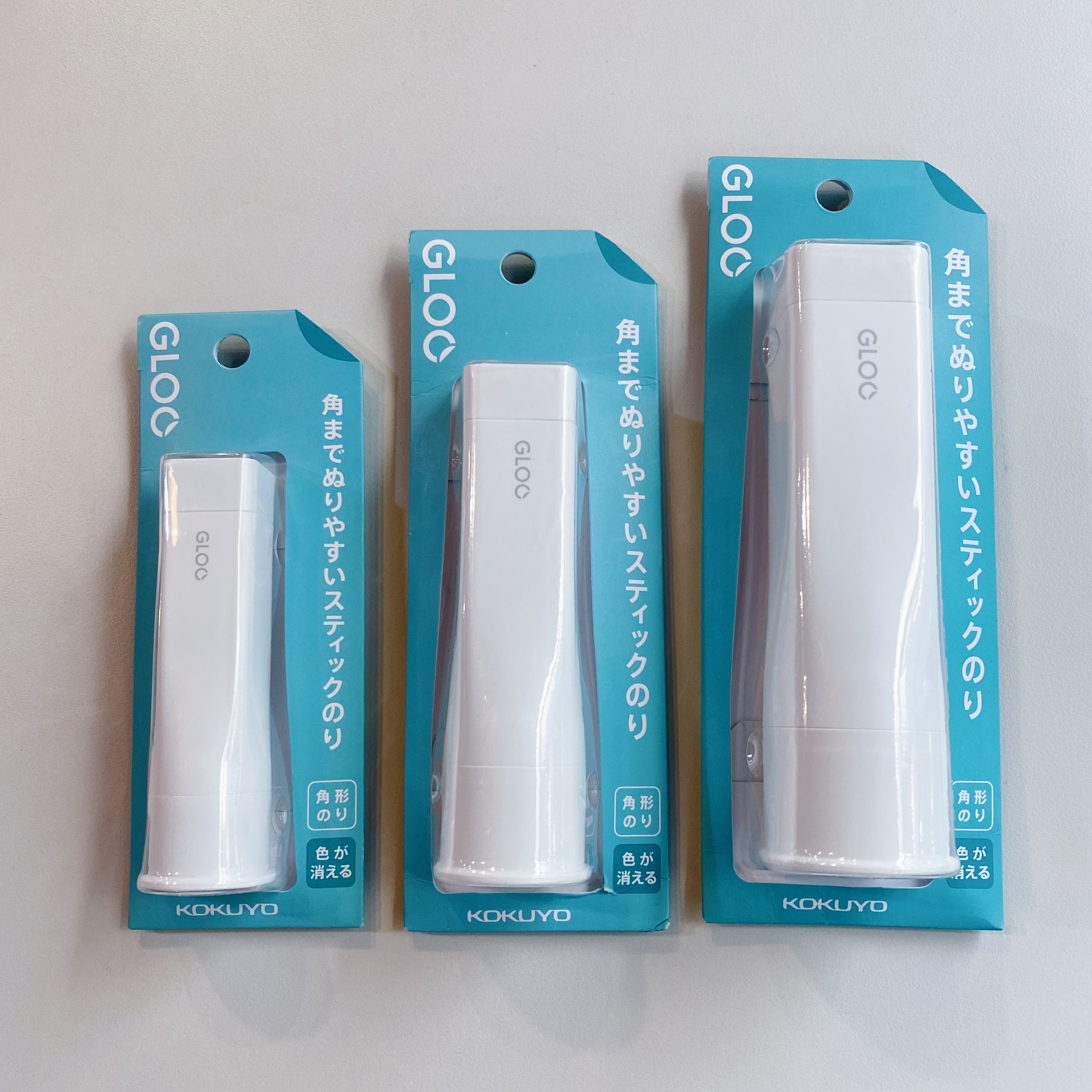 KOKUYO GLOO 時尚方形口紅膠 消色型(藍)