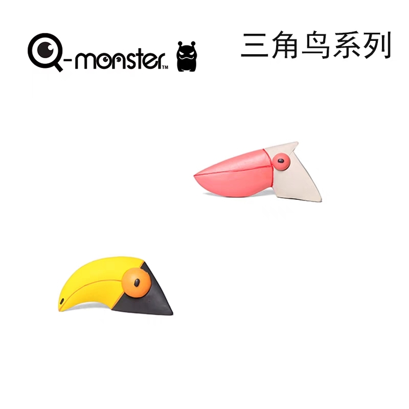 Q-MONSTER 三角鸟系列  乳胶发声玩具