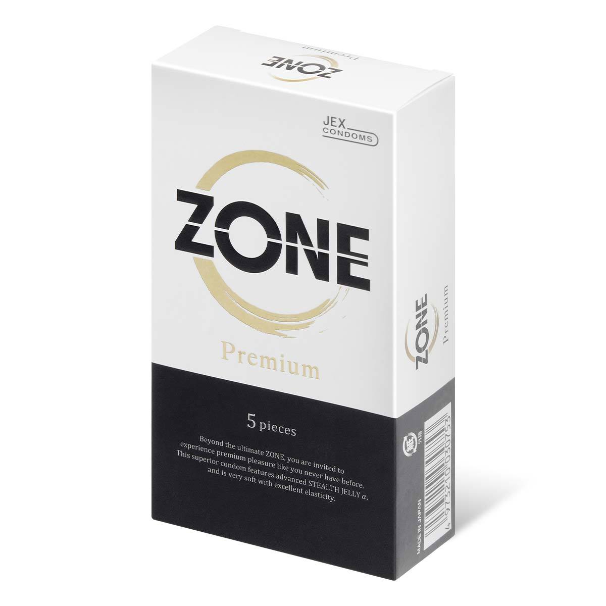 JEX ZONE Premium 5 片裝 乳膠安全套