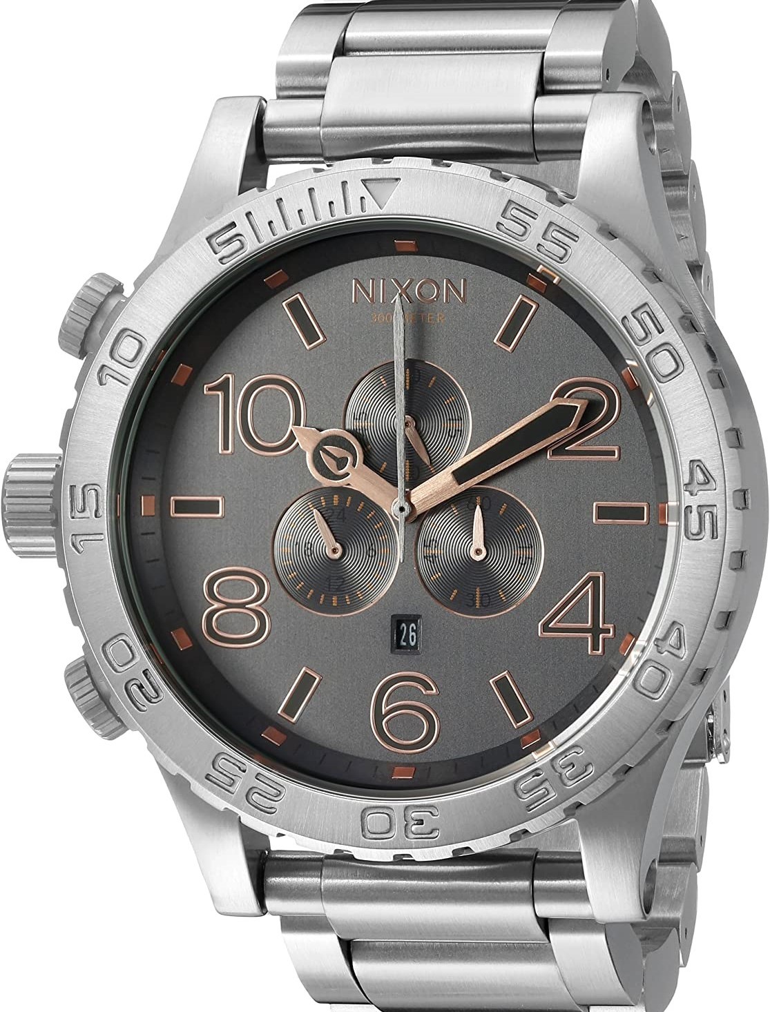 萬年鐘錶 - NIXON 尼克森 THE 51-30  CHRONO 計時碼表系列 300M防水 A083-2064  錶徑51MM