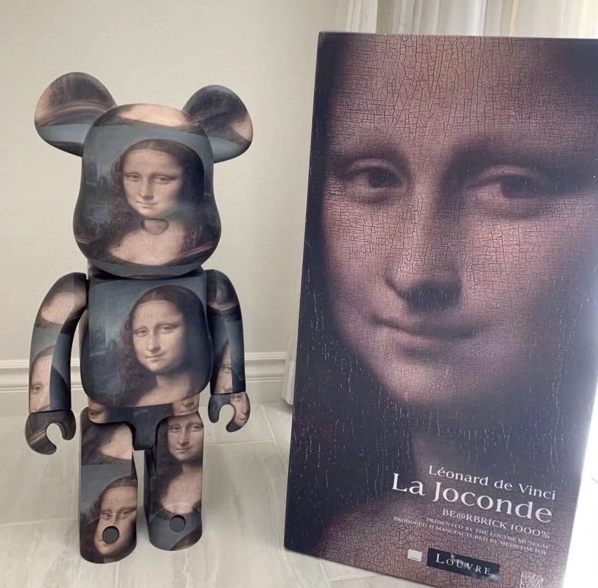 [現貨]BE@RBRICK LEONARD DE VINCI Mona Lisa 1000% 蒙娜麗 